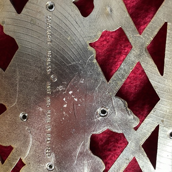 Pair of DART vintage shiny gold wall decor ornate made in USA mid century fruit - Picture 8 of 10